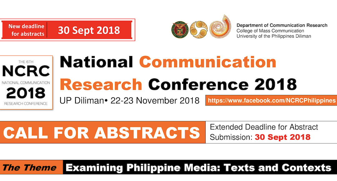 National Communication Research Conference 2018 Call for Papers