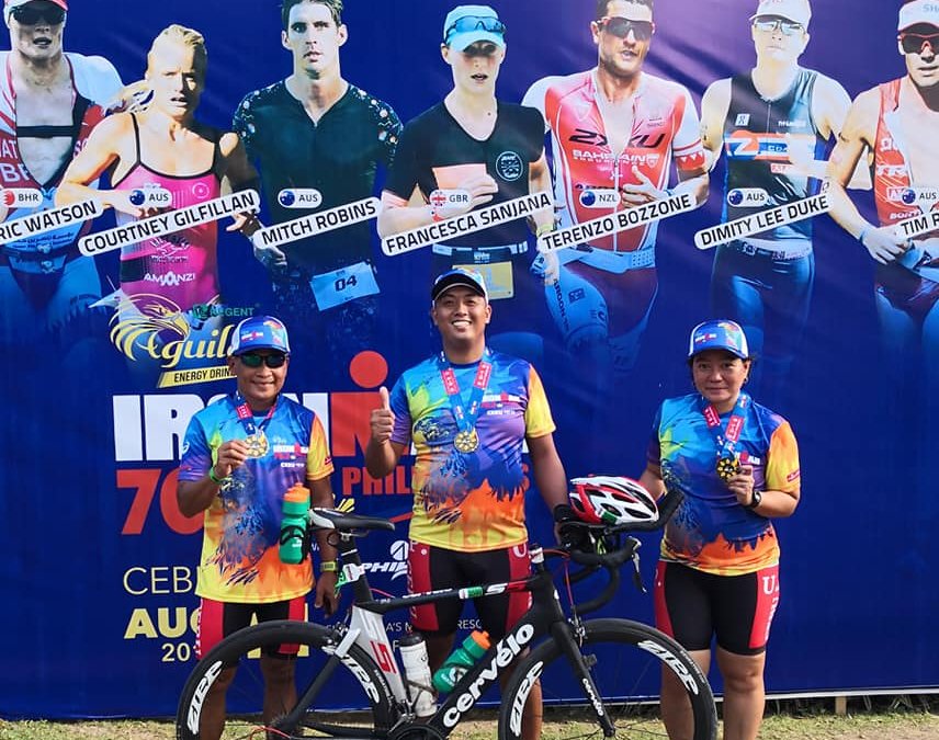 UP Cebu Triathlon Team at the 2019 Regent Aguila Ironman 70.3