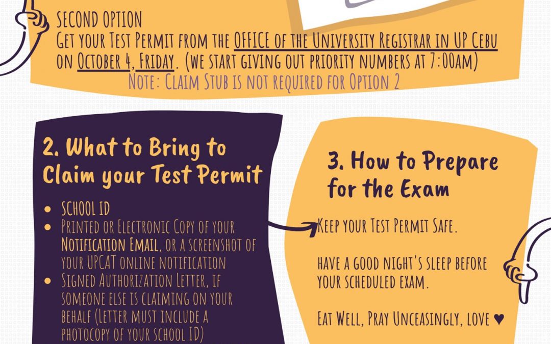 How To Claim Your Test Permit for UPCAT 2020