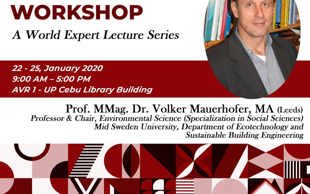 [Update] High Impact Publication Lectures and Workshop: A World Expert Lecture Series