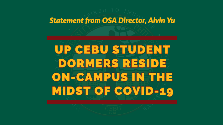 UP Cebu Student Dormers reside on campus in the midst of COVID-19