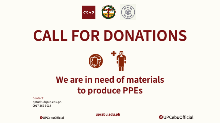 [UPDATE] CALL FOR DONATIONS: FabLab is in need of materials to produce PPEs