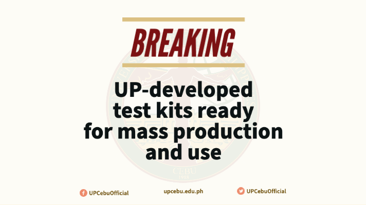 IN THE NEWS: UP-developed tests kits ready for mass production and use