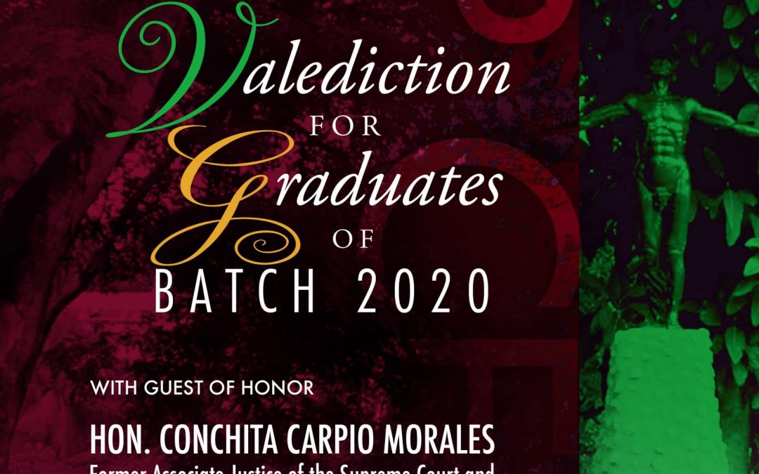 UP Cebu Valediction for Graduates 2020 with Guest of Honor, Hon. Conchita Carpio-Morales