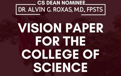Vision Paper of Dr. Alvin Roxas for CS Dean Nominee