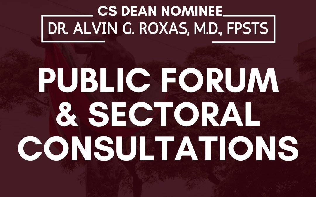 College of Science Deanship Public Forum & Sectoral Consultations