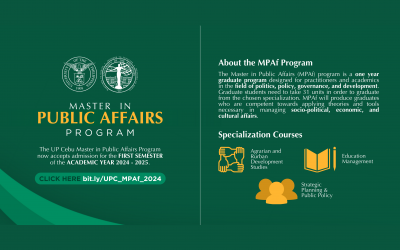 UP Cebu opens MPAf applications for AY 2024-2025