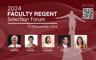 2024 Faculty Regent Selection Forum in UP Cebu